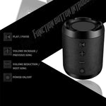 ポータブル Bluetooth スピーカー ポータブルサウンドシステム 5W ステレオ音楽 サラウンド 防水 アウトドアスピーカー