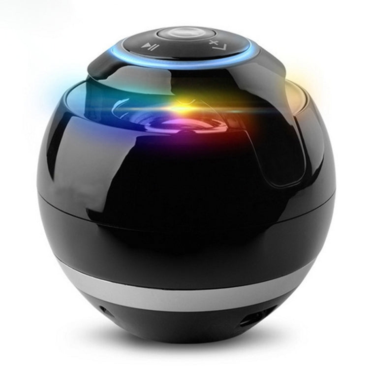 T&G A18 ボール Bluetooth スピーカー LEDライト付き ポータブル ワイヤレス ミニスピーカー モバイルミュージック MP3 サブウーファー TF対応 ブラック、ブルー、ピンク、ホワイト