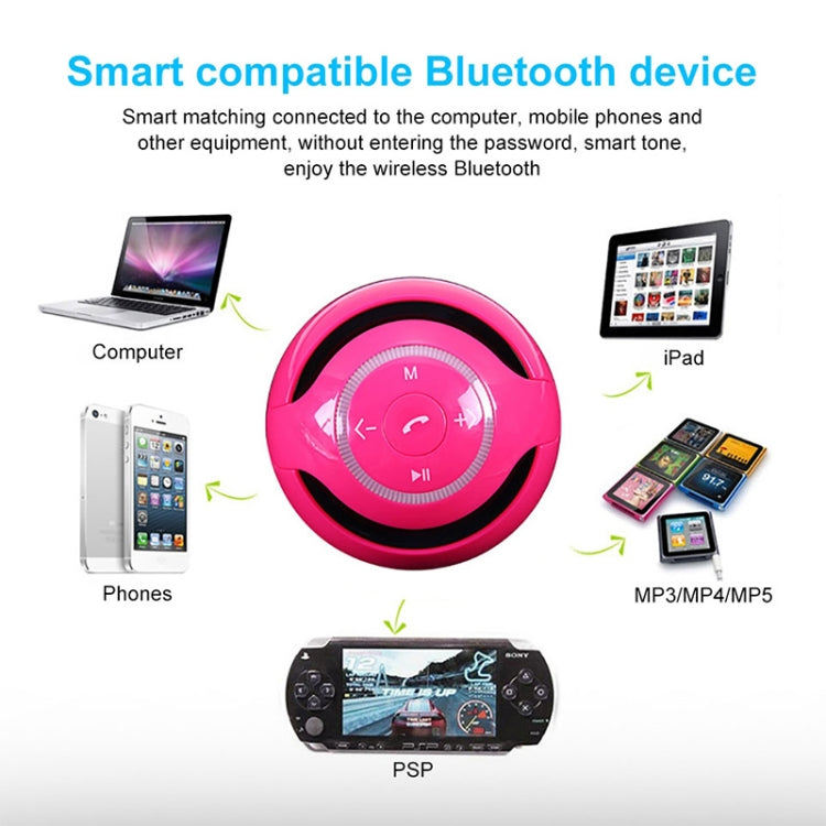 T&G A18 ボール Bluetooth スピーカー LEDライト付き ポータブル ワイヤレス ミニスピーカー モバイルミュージック MP3 サブウーファー TF対応 ブラック、ブルー、ピンク、ホワイト