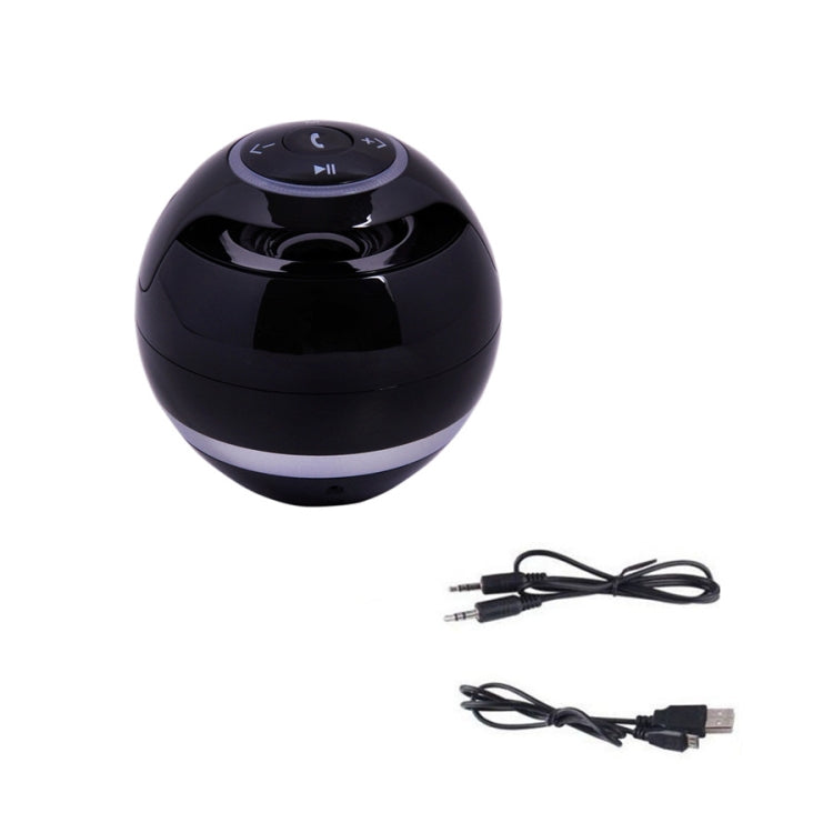 T&G A18 ボール Bluetooth スピーカー LEDライト付き ポータブル ワイヤレス ミニスピーカー モバイルミュージック MP3 サブウーファー TF対応 ブラック、ブルー、ピンク、ホワイト