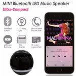 T&G A18 ボール Bluetooth スピーカー LEDライト付き ポータブル ワイヤレス ミニスピーカー モバイルミュージック MP3 サブウーファー TF対応 ブラック、ブルー、ピンク、ホワイト