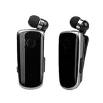 K39 ワイヤレス Bluetoothヘッドセット CSR DSPチップ搭載 インイヤー振動アラート クリップ装着 ハンズフリーイヤホン、ブラック、ホワイト、ブルー、ローズレッド