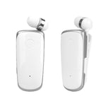 K39 ワイヤレス Bluetoothヘッドセット CSR DSPチップ搭載 インイヤー振動アラート クリップ装着 ハンズフリーイヤホン、ブラック、ホワイト、ブルー、ローズレッド