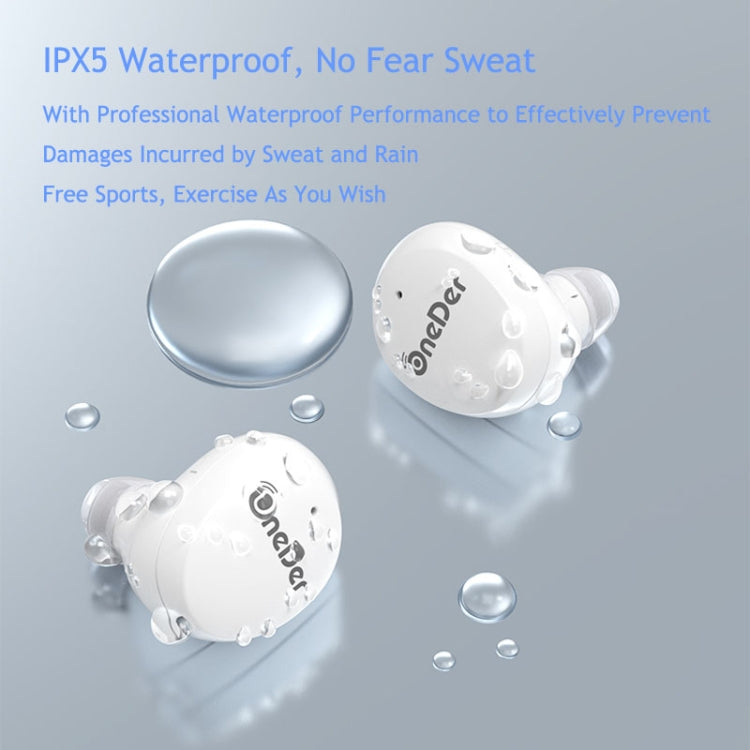 OneDer W12 防水IPX5対応ワイヤレスイヤホン HDステレオサウンド TWS Bluetoothイヤホン