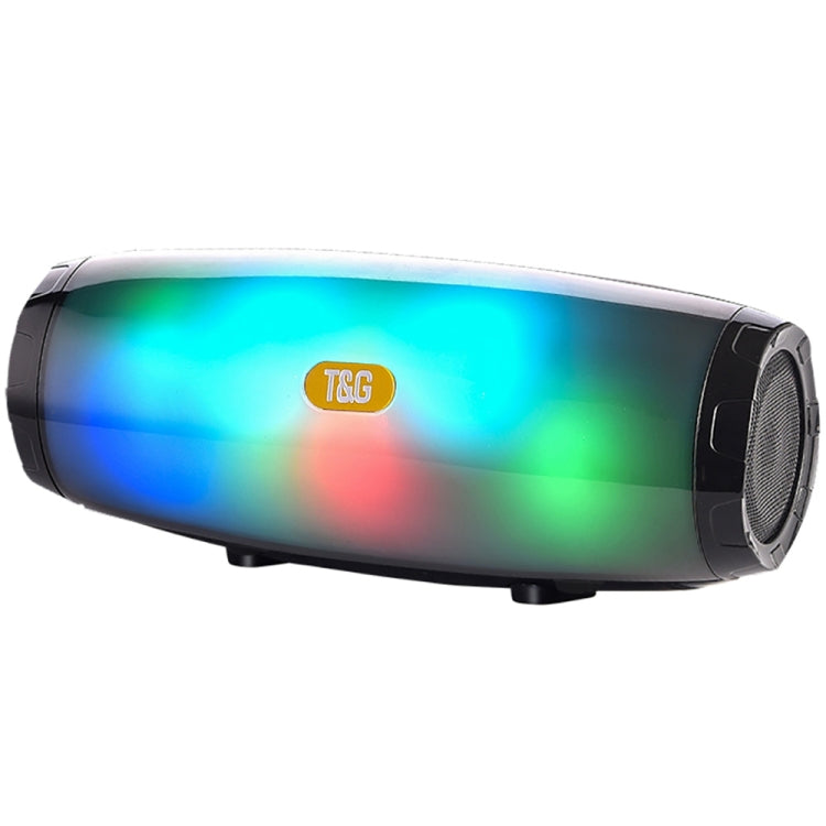 T&G TG165 5W*2 ポータブル ワイヤレススピーカー ダンシング LED フラッシングライト付き MP3 AUX USB FMラジオ ステレオ サブウーファー