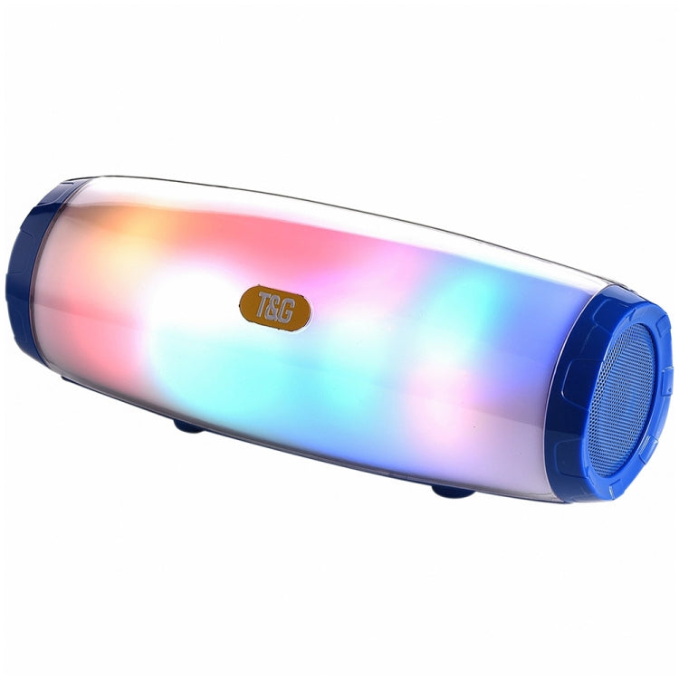 T&G TG165 5W*2 ポータブル ワイヤレススピーカー ダンシング LED フラッシングライト付き MP3 AUX USB FMラジオ ステレオ サブウーファー