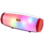 T&G TG165 5W*2 ポータブル ワイヤレススピーカー ダンシング LED フラッシングライト付き MP3 AUX USB FMラジオ ステレオ サブウーファー