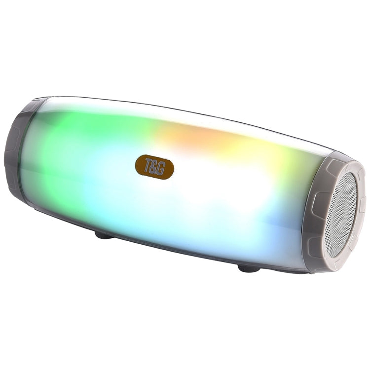T&G TG165 5W*2 ポータブル ワイヤレススピーカー ダンシング LED フラッシングライト付き MP3 AUX USB FMラジオ ステレオ サブウーファー