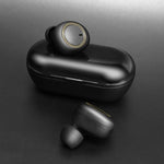 TWS-A1 Bluetoothヘッドセット 5.0 トゥルーワイヤレス ミニ インビジブル スポーツランニング用マイク付き音楽イヤホン 充電ケース付