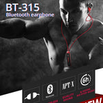 BT315 スポーツBluetoothヘッドセット ワイヤレスステレオイヤホン Bluetooth 4.1 マイク付き スポーツベース 磁気ネックレスイヤホン