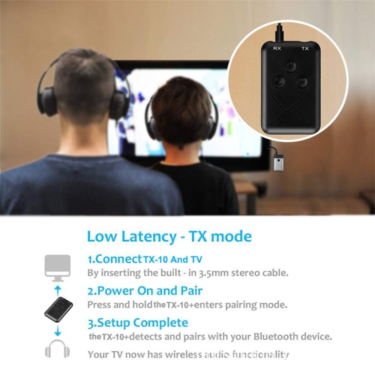 JDEX-TX10 ワイヤレス 2-in-1 3.5mm Bluetooth 4.2 オーディオレシーバー＆トランスミッターアダプター, JDEX-TX10