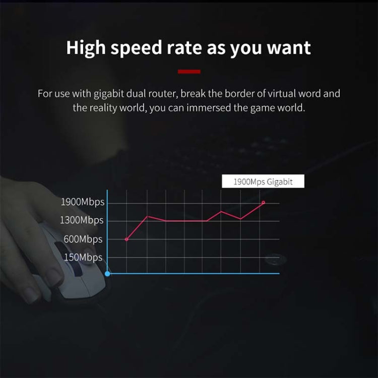 Comfast CF-958AC 高出力 PA Wifiアダプター 1900Mbps ギガビット eスポーツネットワークカード 2.4GHz+5.8GHz USB 3.0 PC LANドングルレシーバー