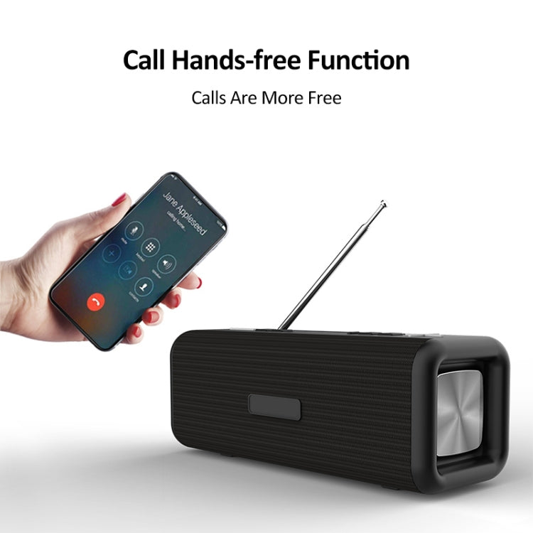 T9 ワイヤレス Bluetooth 4.2 スピーカー 10W ポータブル サウンドボックス FMデジタルラジオ 3D サラウンドステレオ ハンズフリー & TF & AUX対応