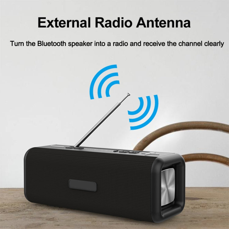 T9 ワイヤレス Bluetooth 4.2 スピーカー 10W ポータブル サウンドボックス FMデジタルラジオ 3D サラウンドステレオ ハンズフリー & TF & AUX対応