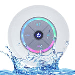 BTS-08 ワイヤレス Bluetooth スピーカー 防水 LED FMラジオ サブウーファー Bluetooth カラム TFカード 吸盤 ミニ シャワースピーカー