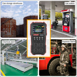 WINTACT WT8811 複合ガスモニター LCDディスプレイ 充電式 多機能 4-in-1 可燃性 O2 H2S CO ガスセンサー 音・光・振動アラーム