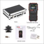 WINTACT WT8811 複合ガスモニター LCDディスプレイ 充電式 多機能 4-in-1 可燃性 O2 H2S CO ガスセンサー 音・光・振動アラーム