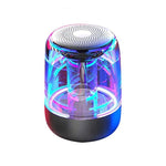 C7 Bluetooth 5.0 スピーカー 透明 LED 発光 サブウーファー TWS 6D サラウンド HIFI ステレオ クールオーディオ、C7