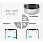 C7 Bluetooth 5.0 スピーカー 透明 LED 発光 サブウーファー TWS 6D サラウンド HIFI ステレオ クールオーディオ、C7