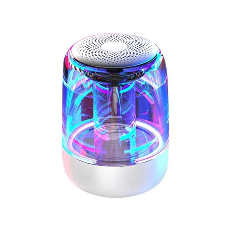 C7 Bluetooth 5.0 スピーカー 透明 LED 発光 サブウーファー TWS 6D サラウンド HIFI ステレオ クールオーディオ、C7