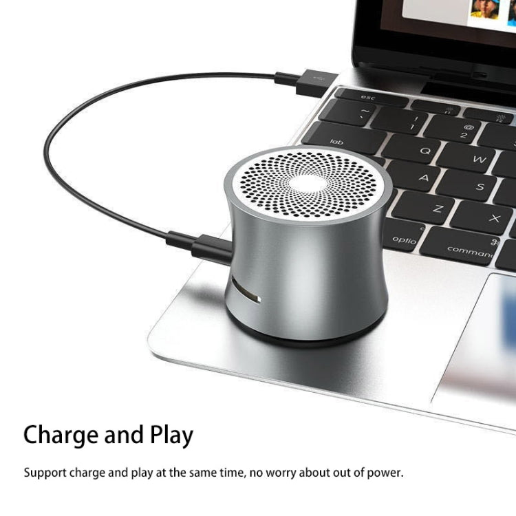 EWA A104 Bluetooth スピーカー MP3プレーヤー ポータブルスピーカー メタリック USB入力 MP3プレーヤー ステレオ マルチメディアスピーカー