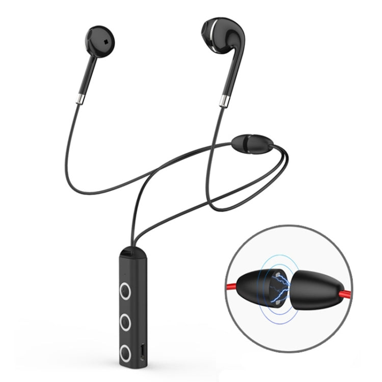 BT313 磁気イヤーバッズ スポーツワイヤレスヘッドホン ハンズフリー Bluetooth HDステレオベース ヘッドセット マイク付き