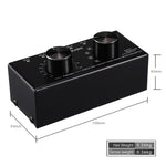 B017 6入力1出力オーディオ信号選択スイッチャー 出力音量調整コントロール 3.5mmインターフェース