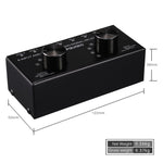 B026 6入力2出力または2入力6出力 オーディオ信号ソース選択スイッチ RCAポート