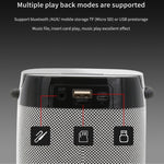 NBY 6650 ポータブル 多機能 Bluetooth スピーカー 3D サラウンドステレオサウンド ワイヤレス充電対応