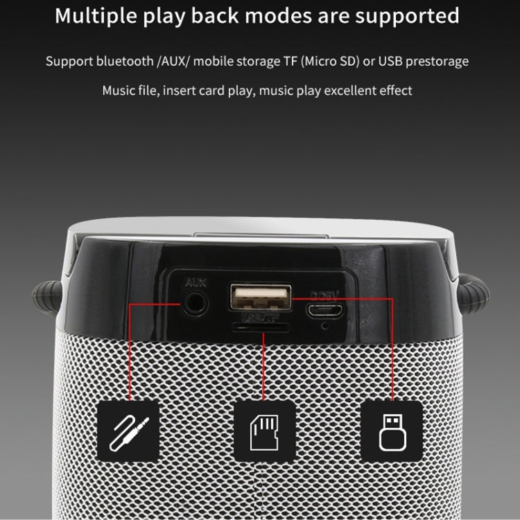 NBY 6650 ポータブル 多機能 Bluetooth スピーカー 3D サラウンドステレオサウンド ワイヤレス充電対応