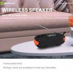 New Rixing NR907 ポータブル ステレオ サラウンド サウンドバー Bluetooth スピーカー マイク付き TFカード FM対応
