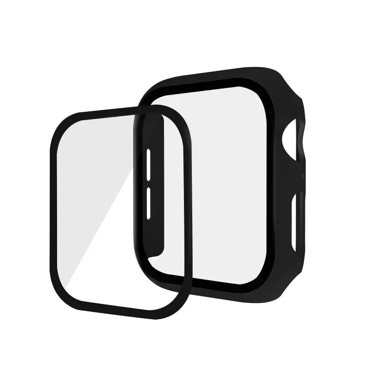 ENKAY Hat-prince 全面カバレッジ PC ケース + 強化ガラスプロテクター Apple Watch シリーズ 6 / 5 / 4 / SE 3 / SE 2 / SE 1 40mm 用