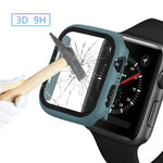 ENKAY Hat-prince 全面カバレッジ PC ケース + 強化ガラスプロテクター Apple Watch シリーズ 6 / 5 / 4 / SE 3 / SE 2 / SE 1 40mm 用