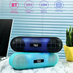 T&G TG148 ポータブル ステレオ オーディオ スーパー バス LED ランタン ピル ワイヤレス Bluetooth スピーカー