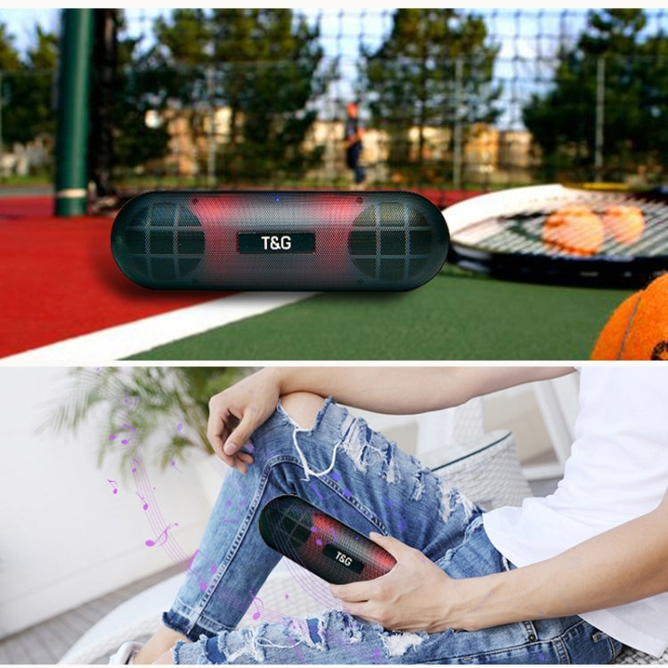 T&G TG148 ポータブル ステレオ オーディオ スーパー バス LED ランタン ピル ワイヤレス Bluetooth スピーカー