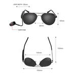 A8 ワイヤレスイヤホン Bluetoothヘッドセット サングラス 音楽ヘッドホン スマートグラス イヤーバッド ハンズフリー マイク付き、A8