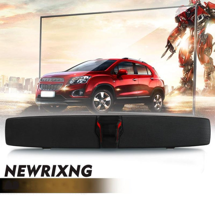 New Rixing NR7017 TWS ポータブル 10W ステレオ サラウンド サウンドバー Bluetooth スピーカー マイク付き