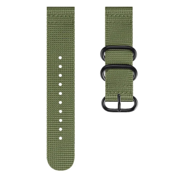 For Samsung Galaxy Watch Active 22mm / S3 Nylon Three-ring Strap, For Samsung Galaxy Watch Active 2 22mm / Gear S3