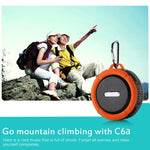 C6a アウトドアチャック ワイヤレス Bluetooth カースピーカー 吸盤スピーカー TFカード対応