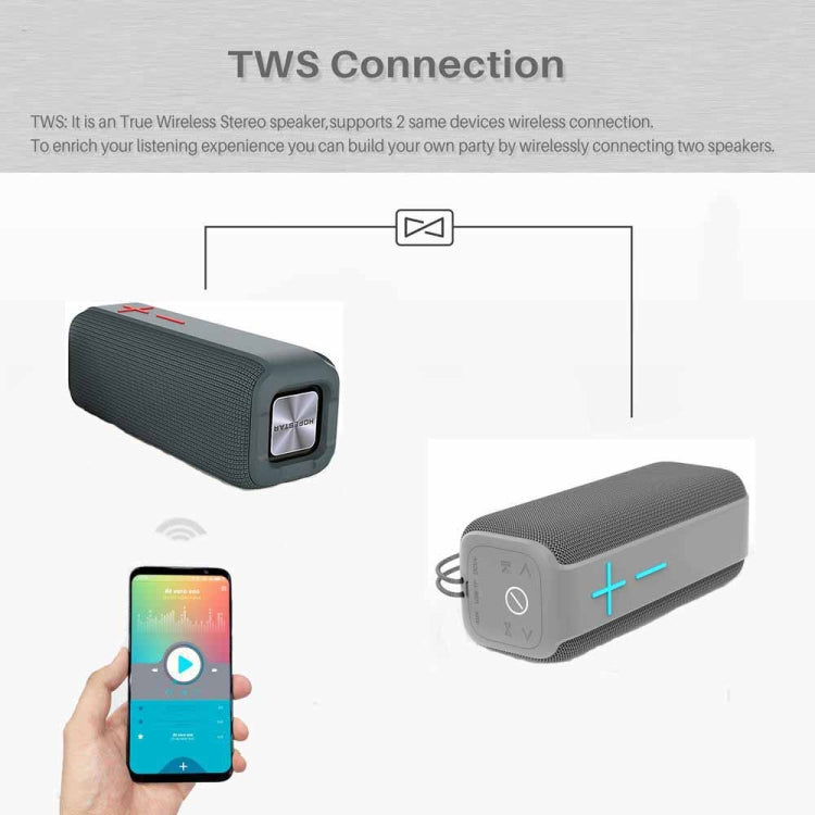 P15 10W ポータブル Bluetoothスピーカー アウトドアラウドスピーカー サウンドシステム ステレオ TF＆FM対応