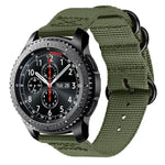 Samsung Galaxy Watch Active 20mm S3 ナイロン三重リングストラップ、Samsung Galaxy Watch Active 2 20mm / Gear S3用