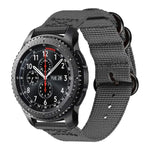 Samsung Galaxy Watch Active 20mm S3 ナイロン三重リングストラップ、Samsung Galaxy Watch Active 2 20mm / Gear S3用