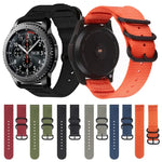 Samsung Galaxy Watch Active 20mm S3 ナイロン三重リングストラップ、Samsung Galaxy Watch Active 2 20mm / Gear S3用
