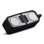 BT628 10W ポータブル TWS 透明 Bluetoothスピーカー 磁気接続ベース付き アウトドアステレオ バスサブウーファー