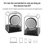BT628 10W ポータブル TWS 透明 Bluetoothスピーカー 磁気接続ベース付き アウトドアステレオ バスサブウーファー