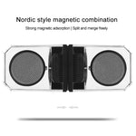 BT628 10W ポータブル TWS 透明 Bluetoothスピーカー 磁気接続ベース付き アウトドアステレオ バスサブウーファー