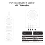 BT628 10W ポータブル TWS 透明 Bluetoothスピーカー 磁気接続ベース付き アウトドアステレオ バスサブウーファー