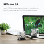 BT628 10W ポータブル TWS 透明 Bluetoothスピーカー 磁気接続ベース付き アウトドアステレオ バスサブウーファー