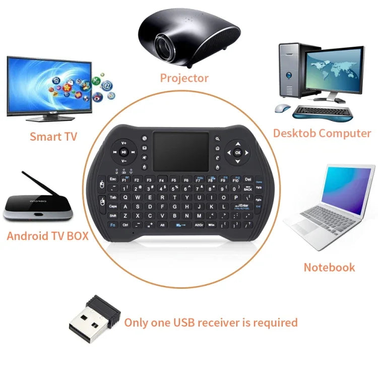 MT10フライエアマウス2.4GHzミニワイヤレスキーボード多機能キーボードフライエアマウス