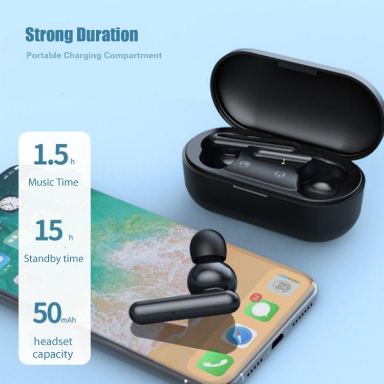 T10 ミニタッチコントロール ハイファイTWSワイヤレスBluetoothイヤホン マイク＆充電ケース付